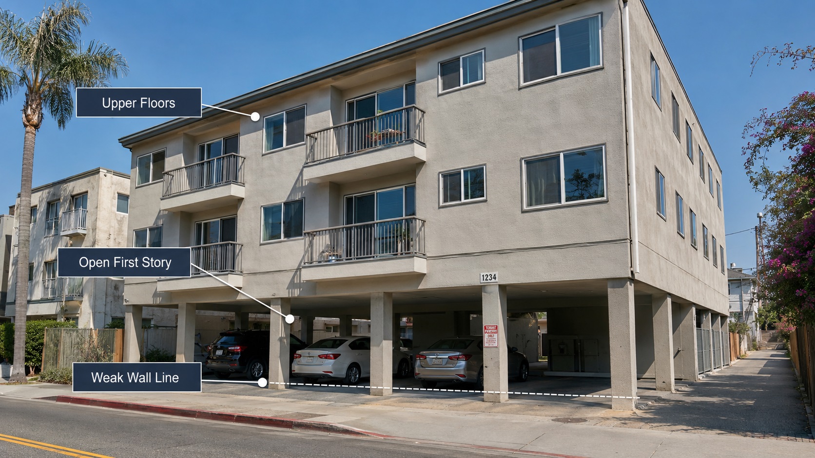 Soft-Story Retrofit Methods in California: Shear Walls, Frames & Bracing 2 California apartment and mixed-use buildings