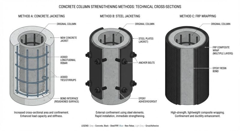 Structural Retrofitting Types & Techniques for Concrete Buildings