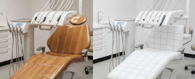 wood vs tile dental clinic